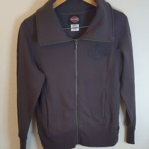 Harley-Davidson Texas Charcoal Zip-Up Sweat Jacket Medium